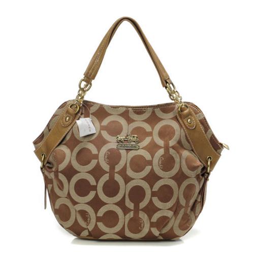 Coach Chelsea In Signature Small Khaki Totes BOR - Click Image to Close